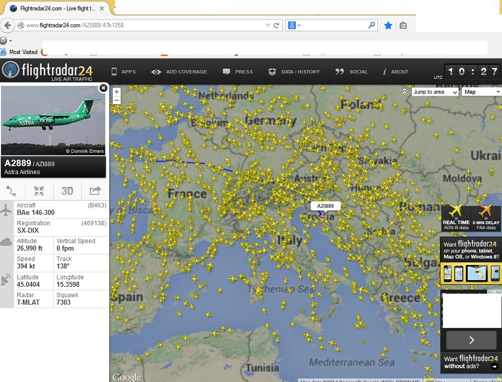 Flightradar24.com Скриншот