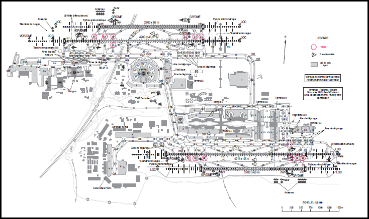 Диаграмма аэропорта CDG
