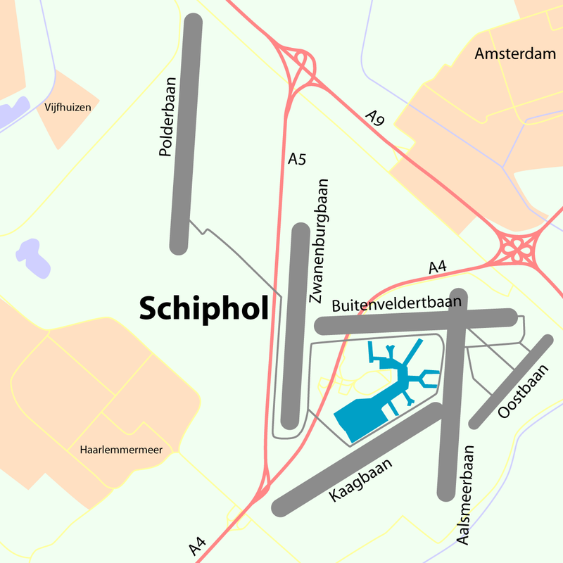 Карта Схипхол